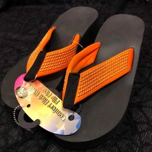 Comfort High Wedge Flip Flops